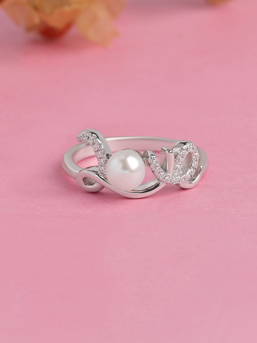 PEARL LOVE 925 STERLING SILVER RING-1