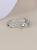 925 SILVER CUBIC ZIRCONIA 0.6 CARAT SOLITAIRE PROMISE RING-10