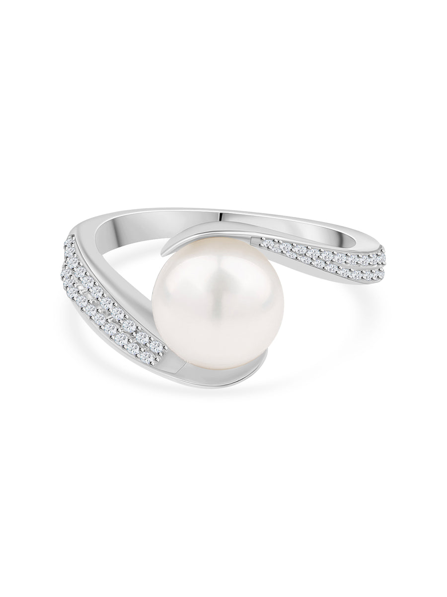 Ornate Grace Pearl Ring