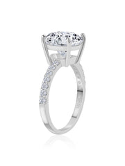 6 Carat Solitaire Diamond Look 925 Silver Ring-5