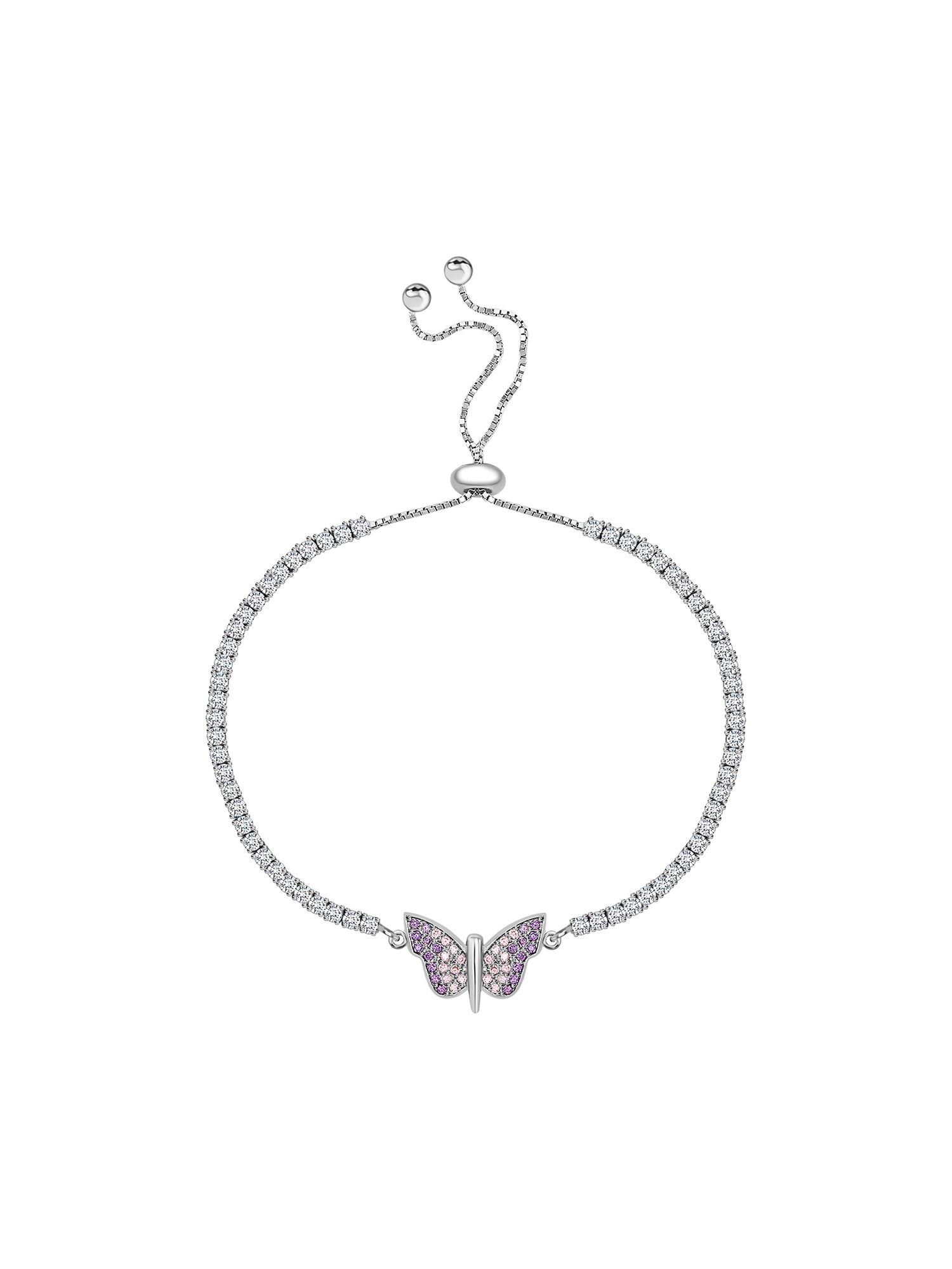 Butterfly Design Silver Bracelet-3