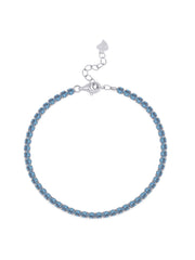 Blue Sapphire Tennis Bracelet For Women