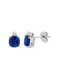 Blue Sapphire Daily Wear 925 Sterling Silver Studs-2