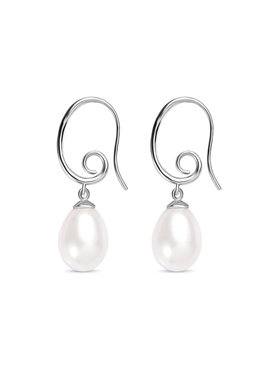 Real Pearl Drop Design Earrings