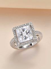 Princess Cut 3.5 Carat American Diamond Party Ring