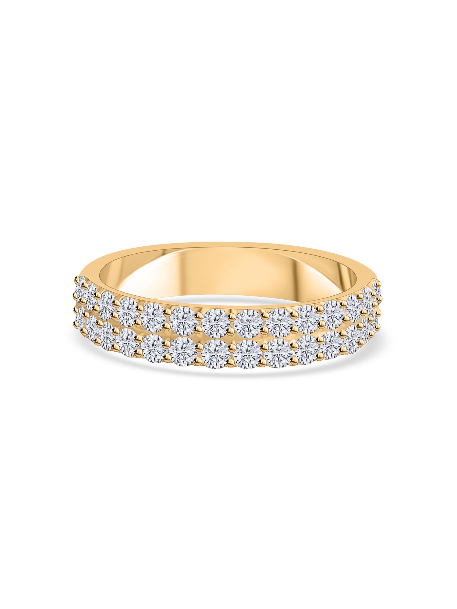 Classic Half Eternity Band Ring For Women