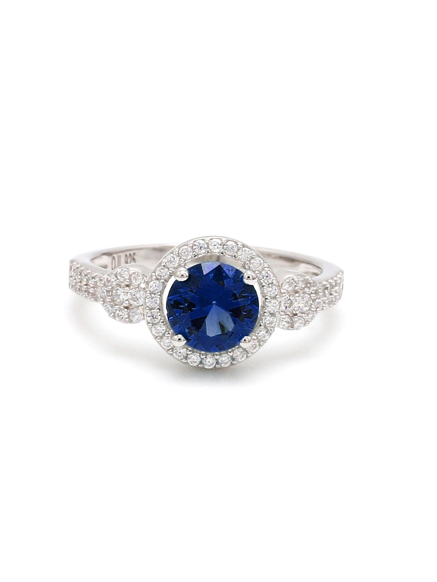 Blue Sapphire Luster 925 Silver Ring For Her