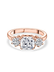 Rose Gold Meghan Markle Design Cubic Zirconia Ring