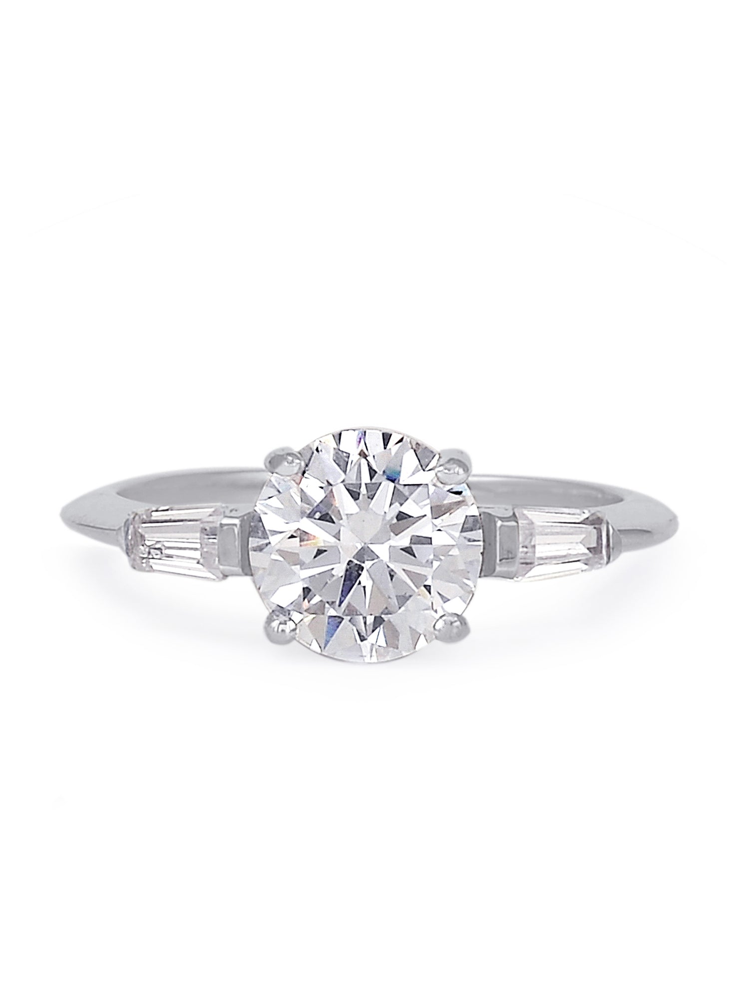ORNATE 2 CARAT SOLITAIRE RING FOR WOMEN