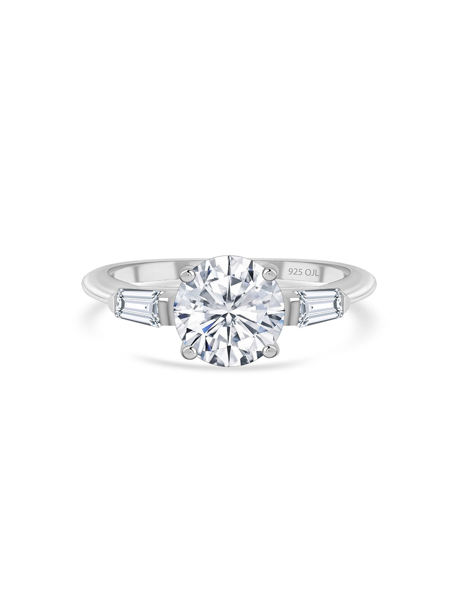 ORNATE 2 CARAT SOLITAIRE RING FOR WOMEN