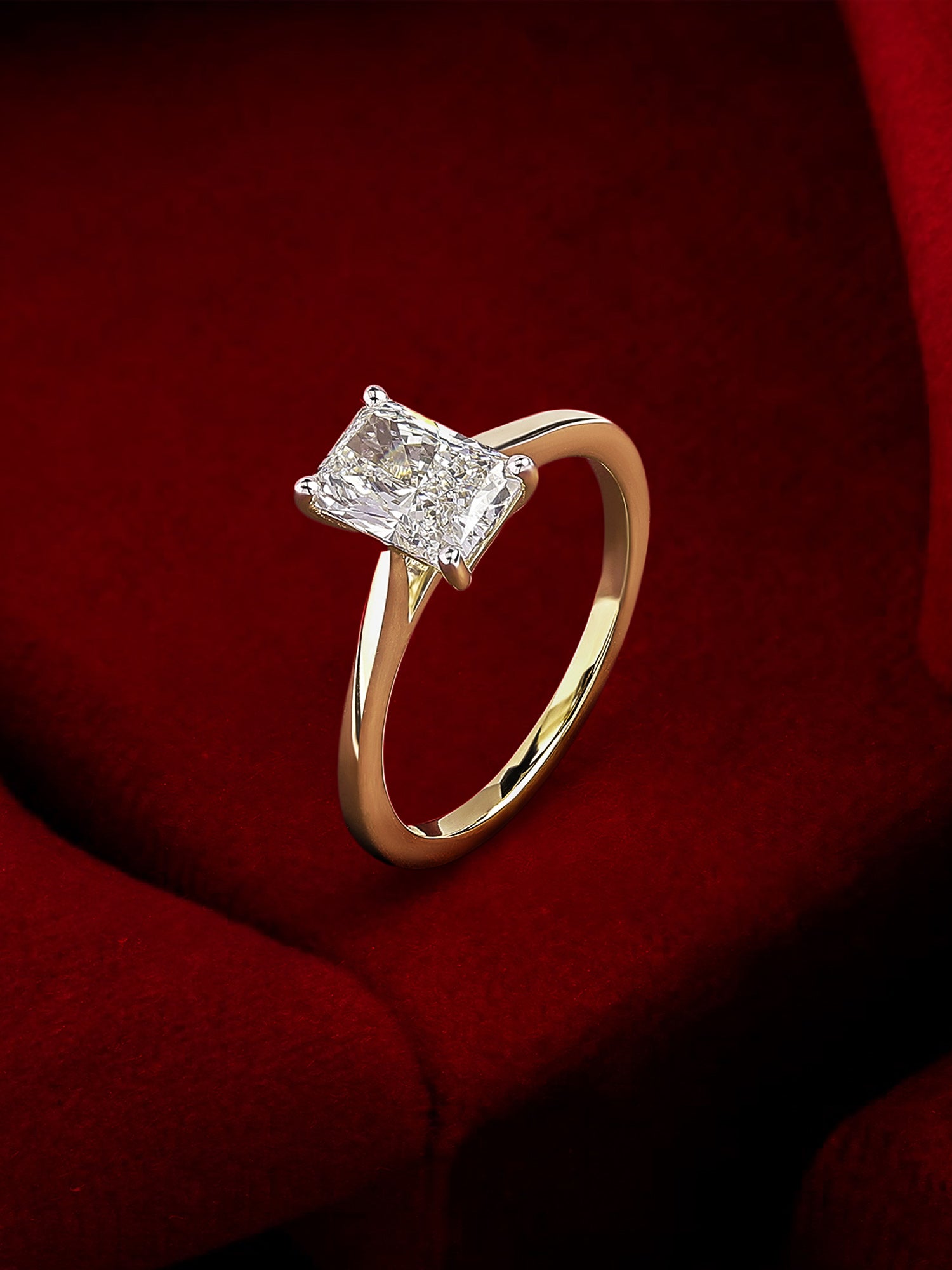 Lab Grown 1 Carat Engagement Diamond Ring