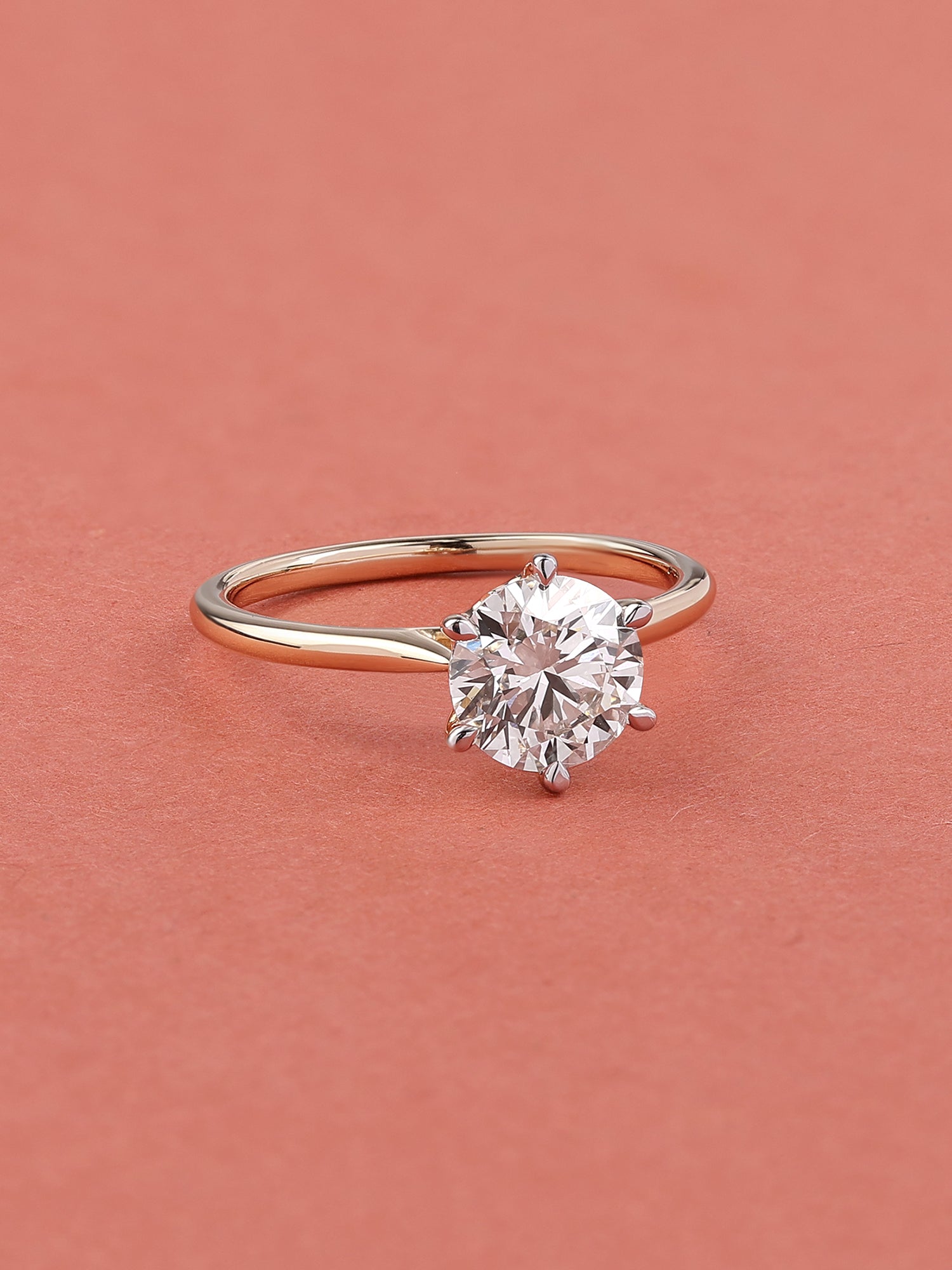 Lab Grown 1.5 Carat Round Solitaire Diamond Ring