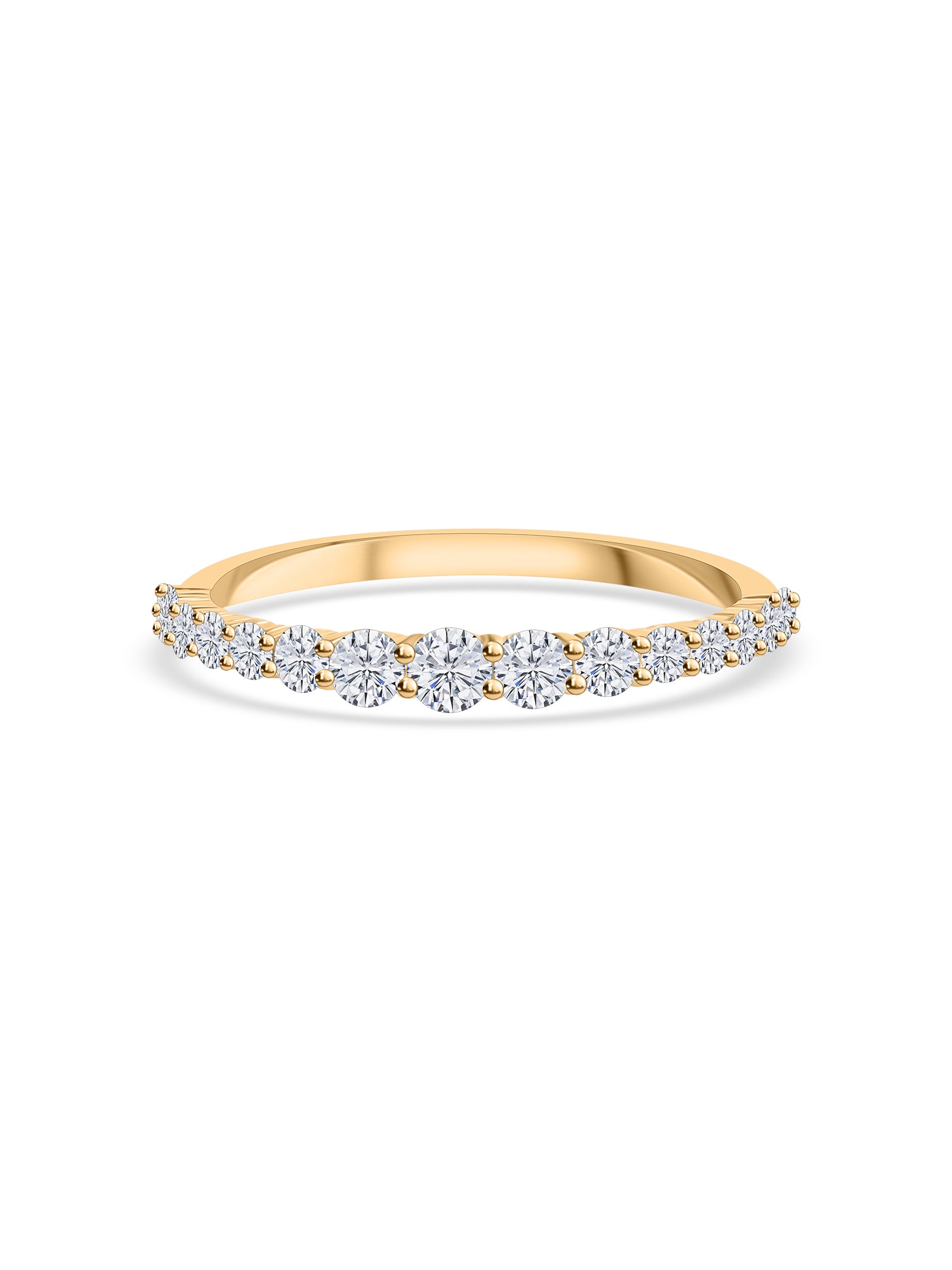 14k Gold Ring with Lab Grown Diamond for Engagement and Wedding