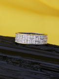 AAA GRADE AMERICAN DIAMOND SILVER CLASSIC BAND RING FOR WOMEN-8
