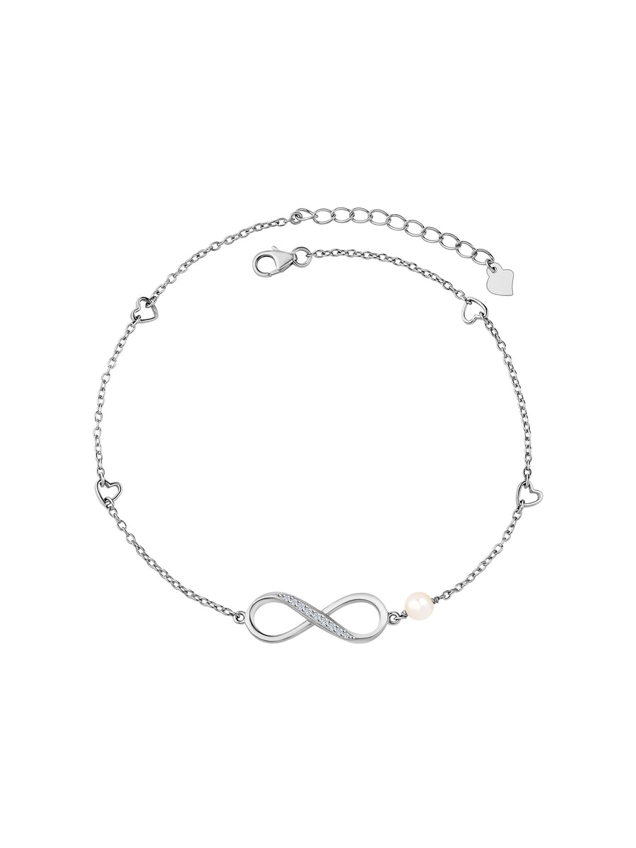 Infinity Pearl Anklet For Women-1