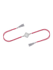 Ethnic 925 Silver Swastik Rakhi-2