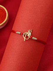 Divine Trishul Gold Rakhi For Brother