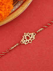 Lotus Pure Gold Rakhi for Brother