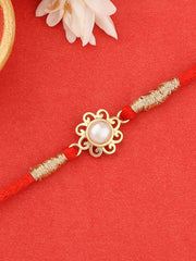 Pearl Gold Rakhi For Brother