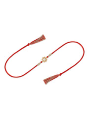 Pearl Gold Rakhi For Brother-2