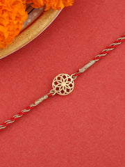 Trendy Golden Rakhi For Brother