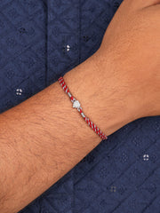 Little Ganesha Silver Rakhi For Brother-1