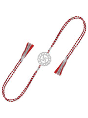 Ornate Swastik Silver Rakhi For Brother-2