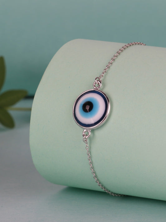 Evil Eye Silver Bracelet For Women