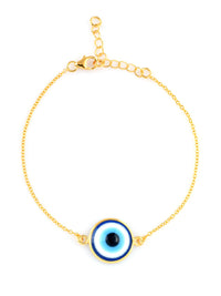 SILVER EVIL EYE BRACELET FOR GIRLS