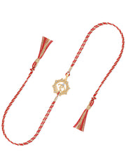 Om Pendant Cum Gold Plated Rakhi For Brother-2