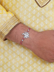 Shreenathji Silver Rakhi For Brother-1