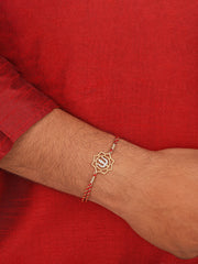 Divine Shiva Gold Plated Rakhi For Brother-1