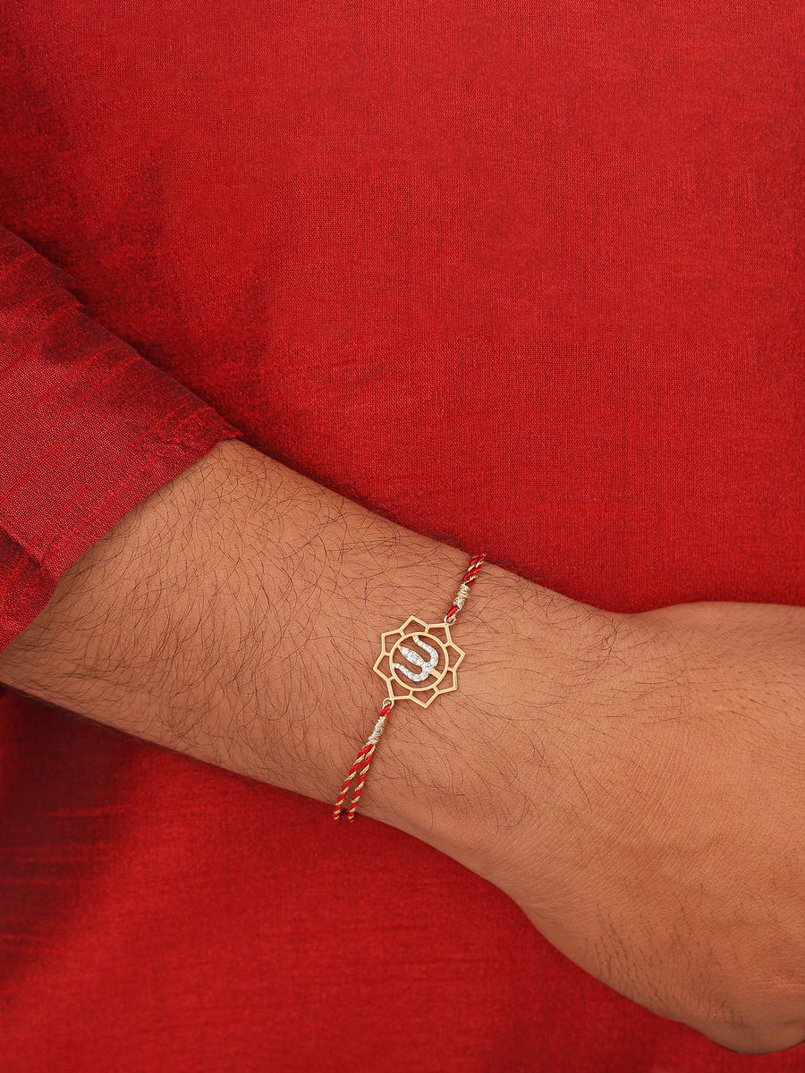 Divine Shiva Gold Plated Rakhi For Brother-1