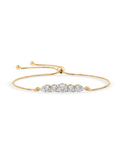 Lab Diamond Multi Solitaire Bracelet For Women