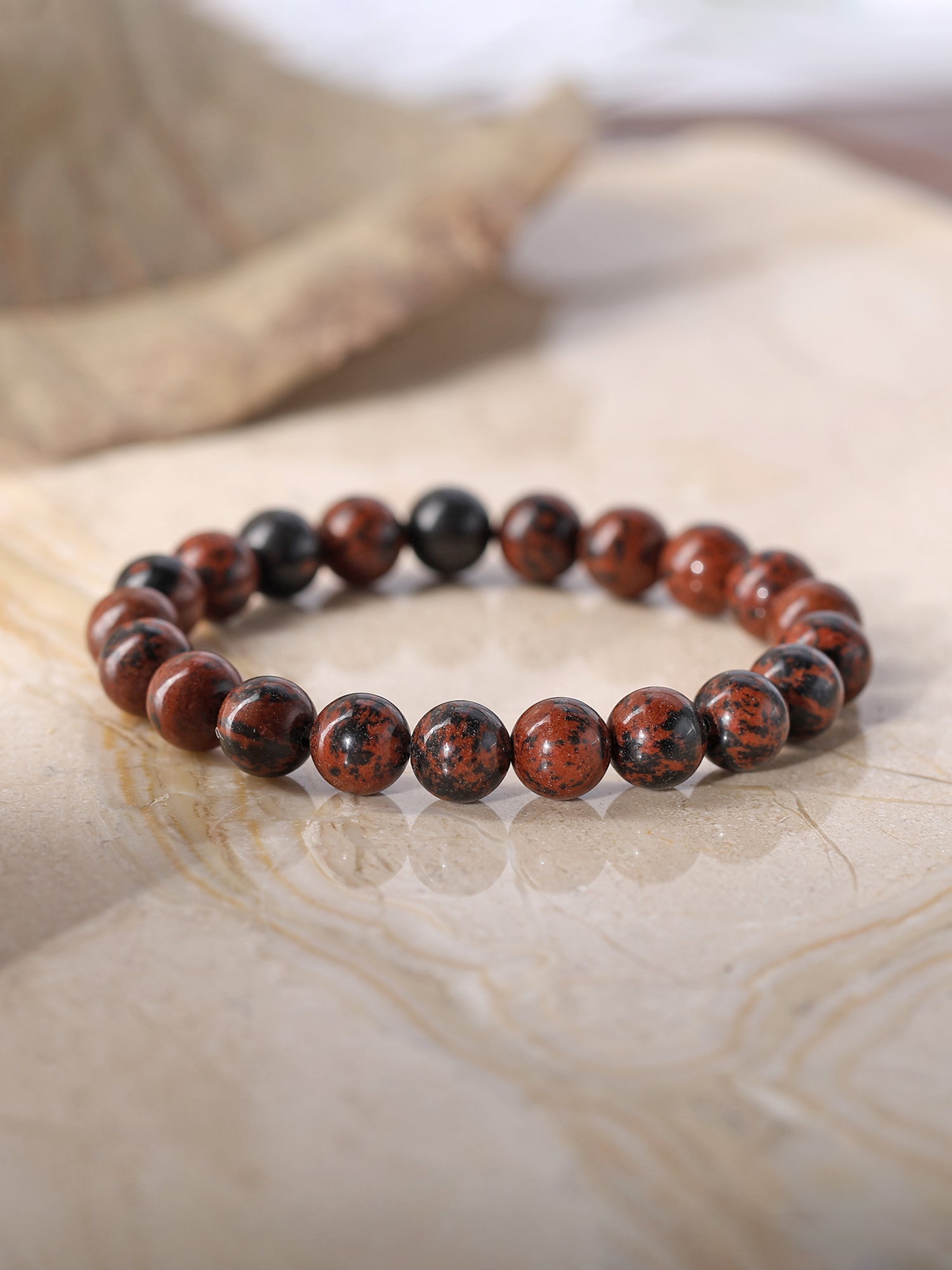 Mahogany Obsidian Beads Bracelet For Personal Power