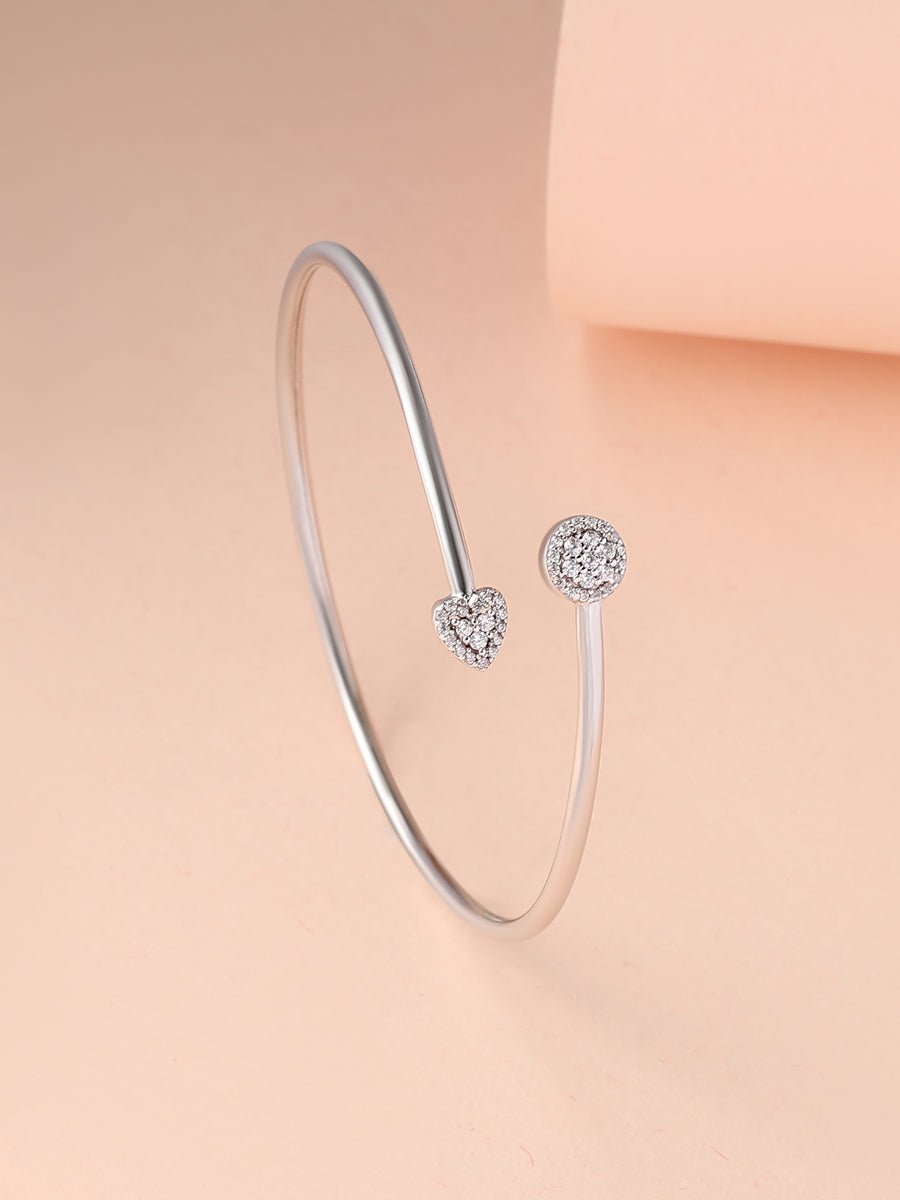 Heart Flex Bangle For Women - Size 2.6