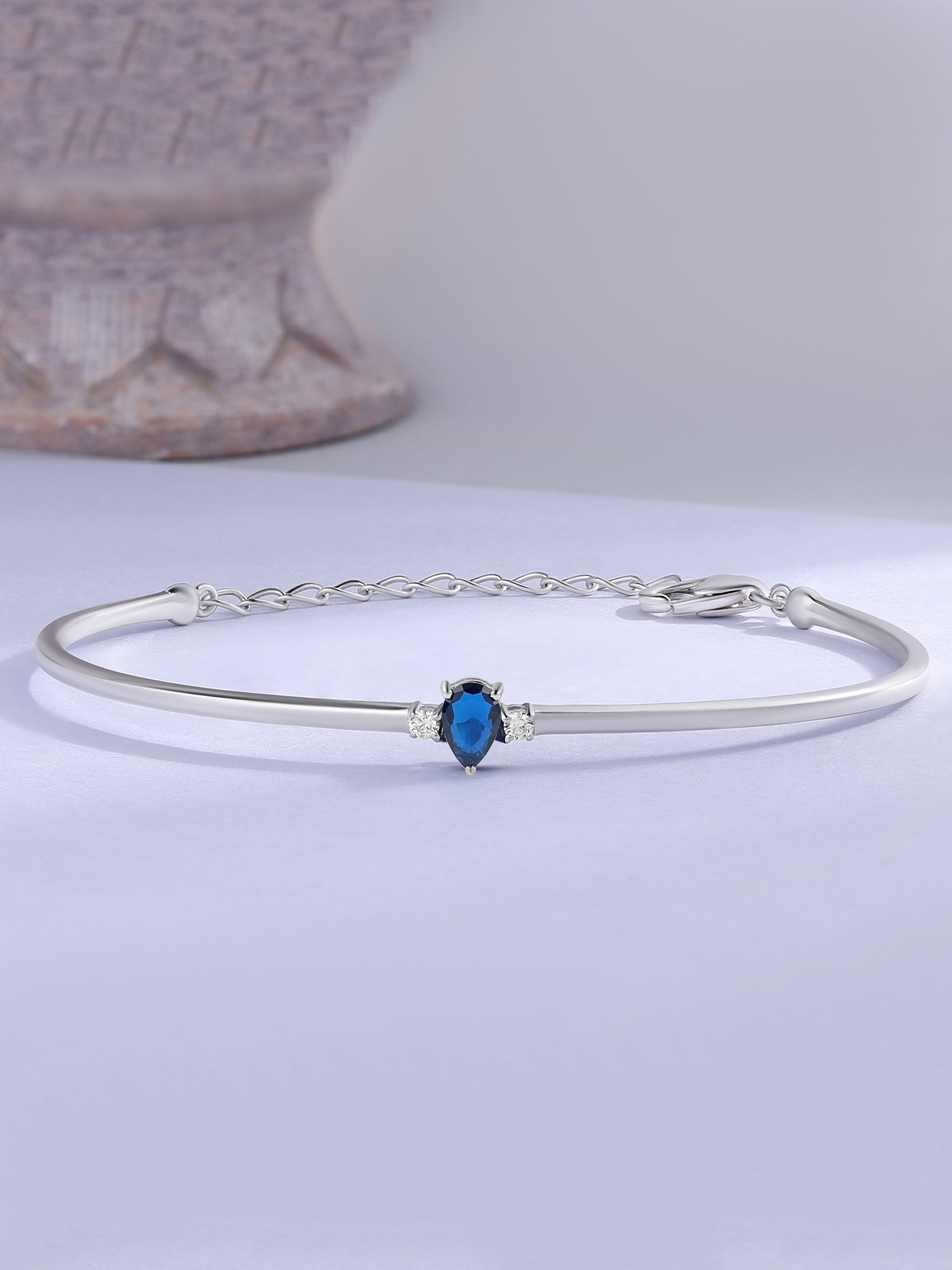 Sapphire Cuff Bangle For Women