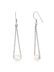 Pearl Dangler Silver Earrings Online | Women Party Wear Earrings