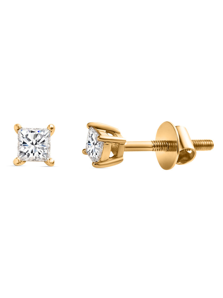 Real Gold Diamond Earrings for Women | Shop Solitaire Earrings