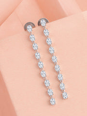 Classy Diamond Look Dangle Earrings for women