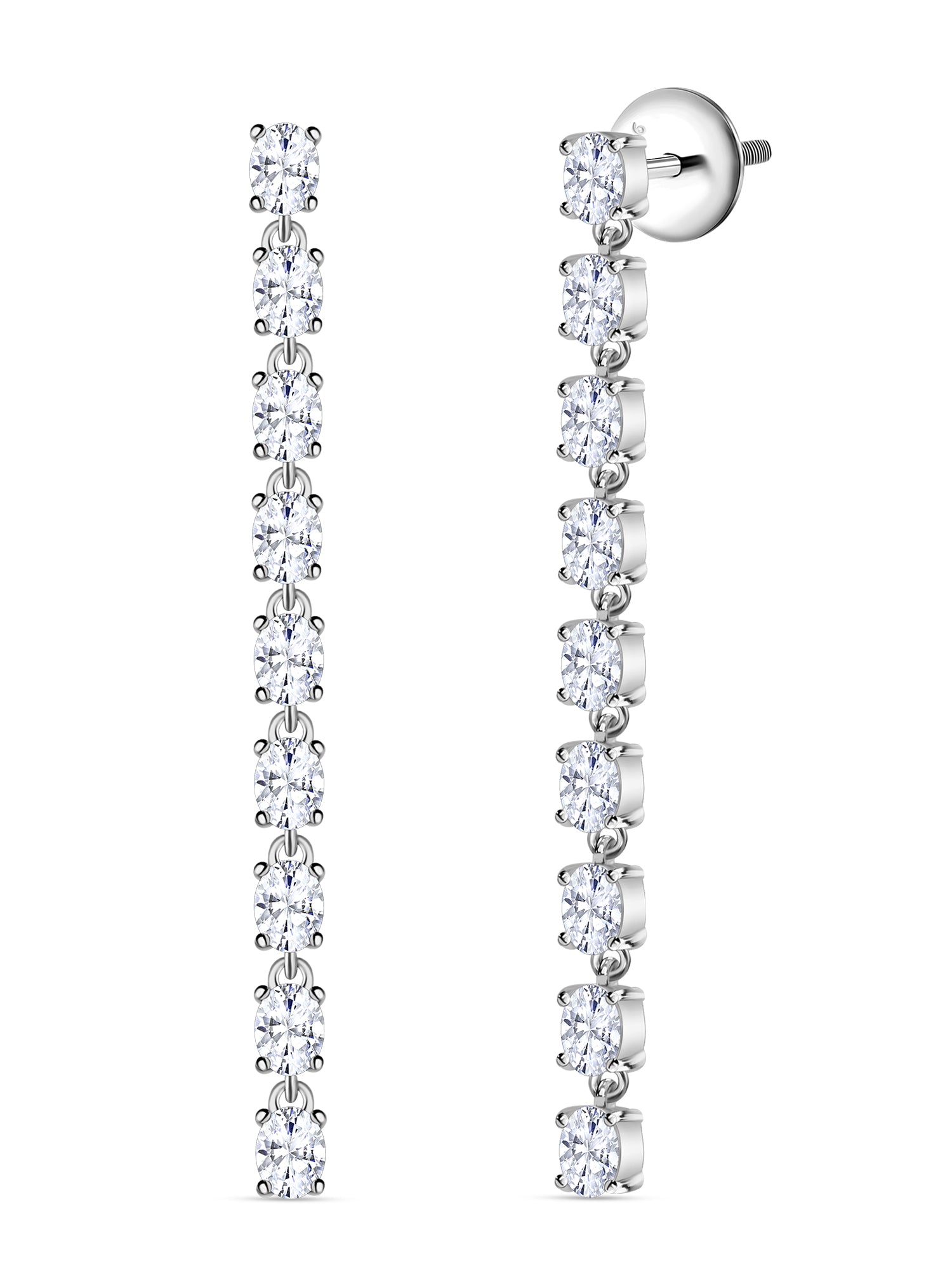 Classy Diamond Look Dangle Earrings for Women-6