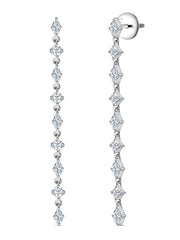 Starry Affair American Diamond Dangle Earrings for Women-3