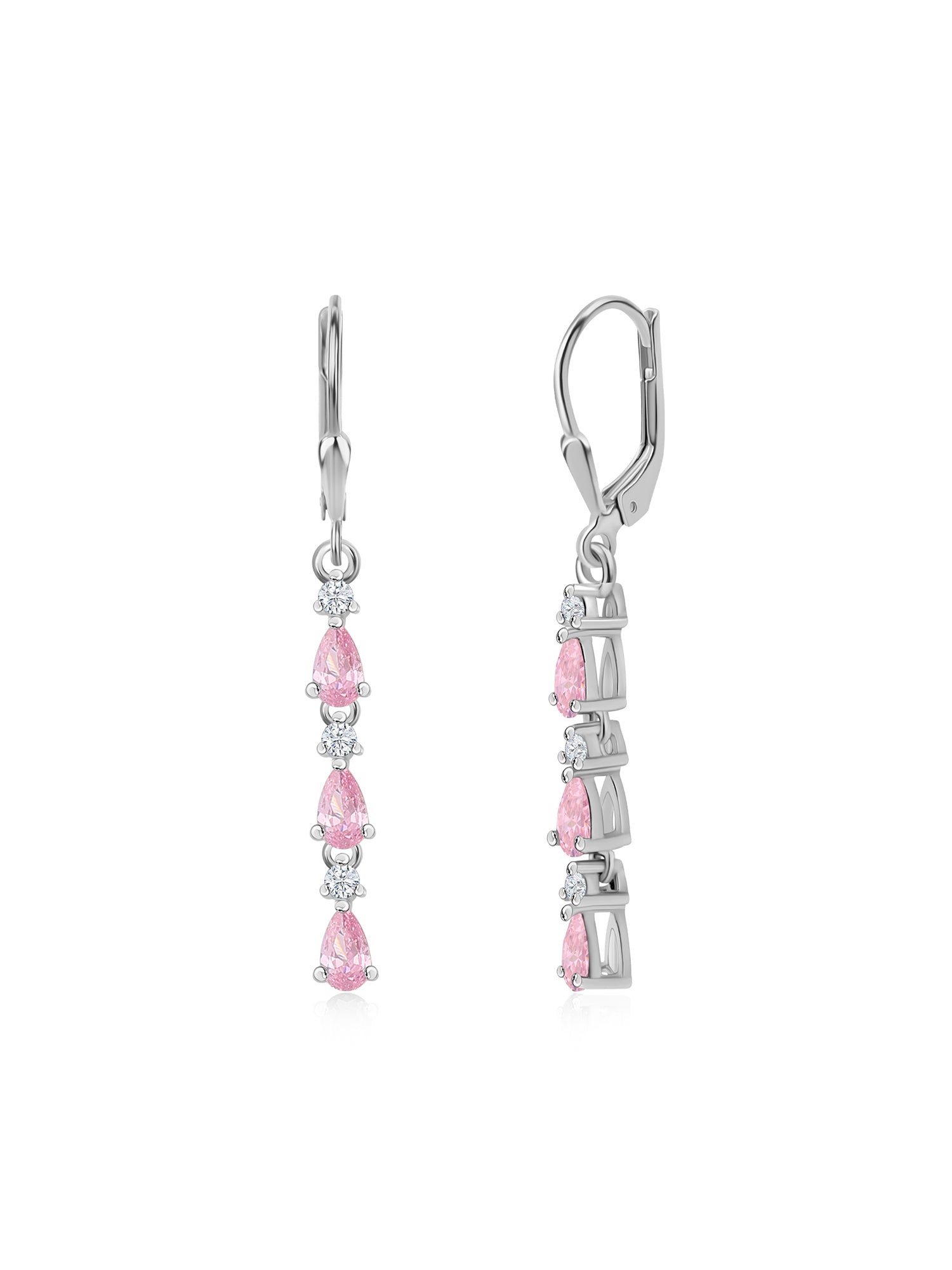 Linear Pink Earrings For Women