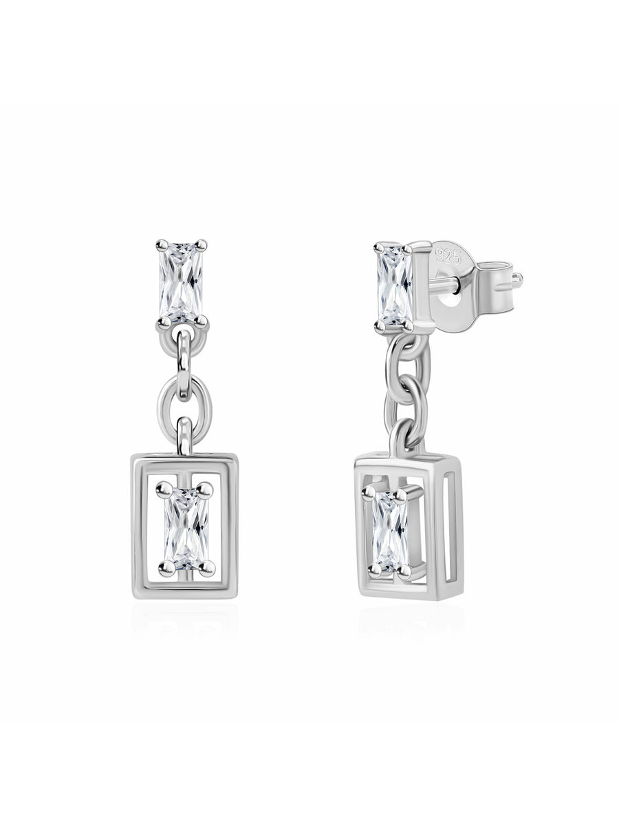 Diamond Look Dangler Earrings For Women