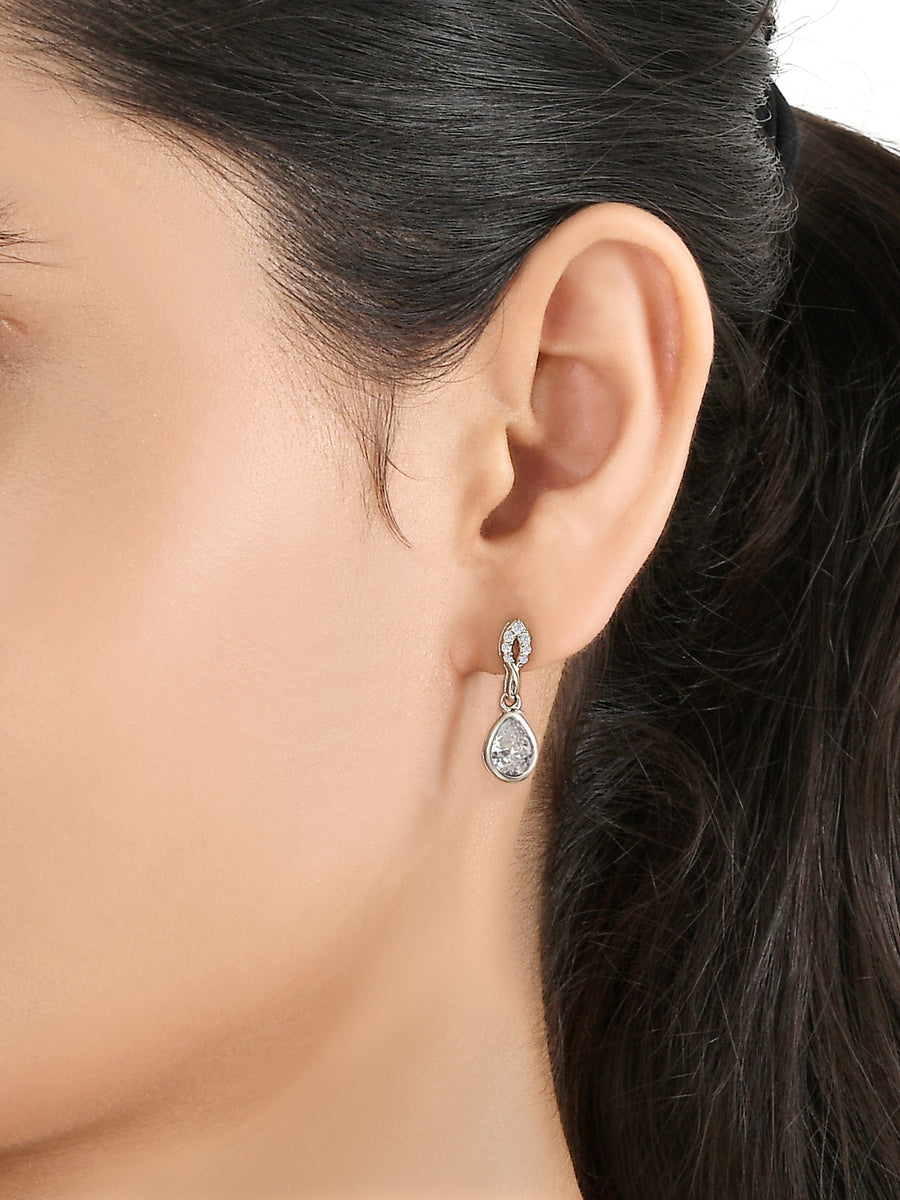 Diamond Look Dazzling Earrings-3