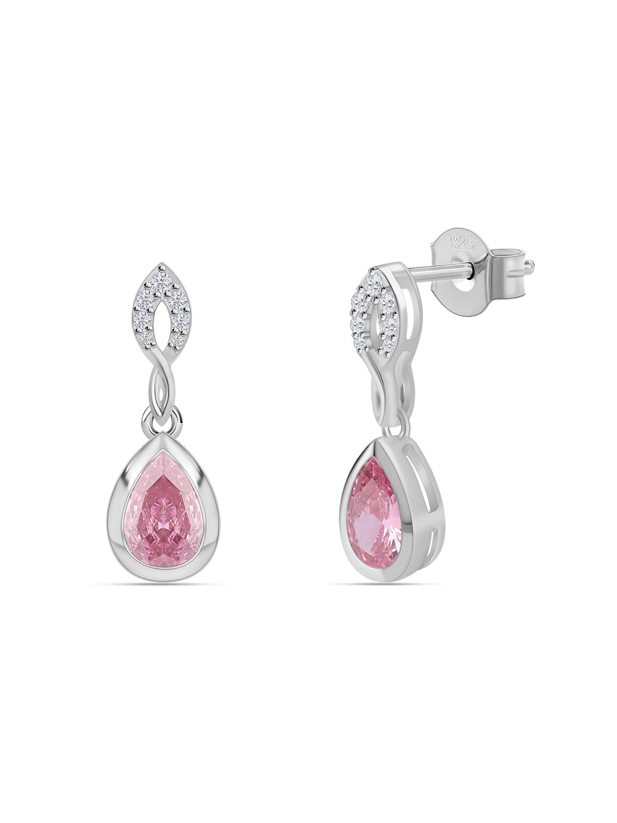 Pink Dangling Earrings For Women