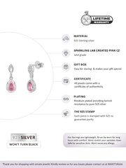 Pink Dangling Earrings For Women-2