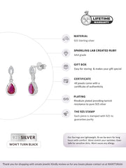 Ruby Dazzling Earrings For Women-1