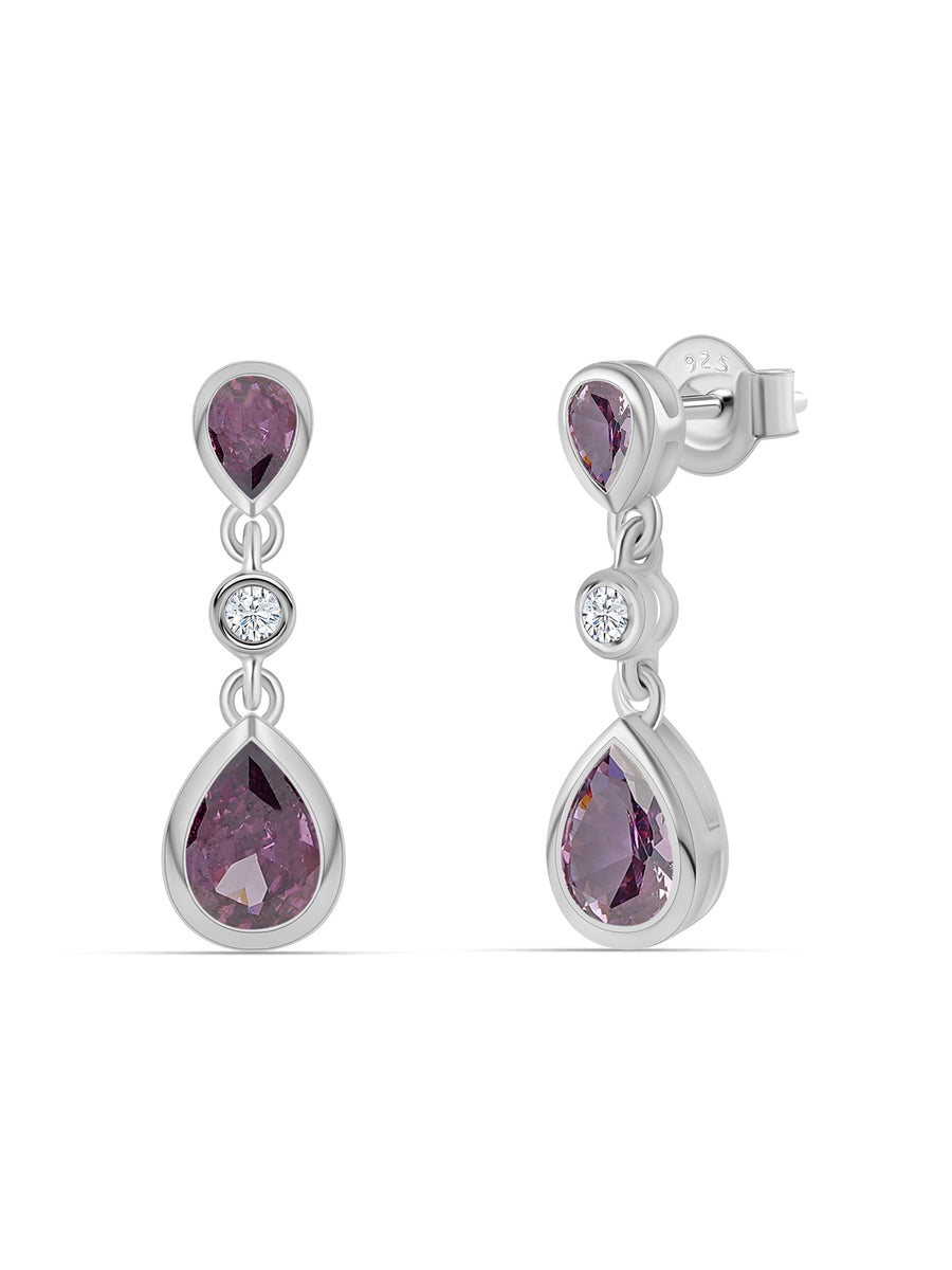 Amethyst Drop Earrings