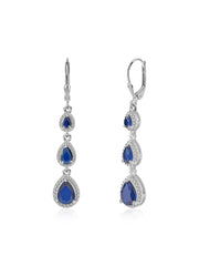 Pretty In Blue Long Earring For Women